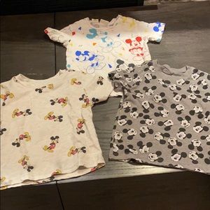 (3) Mickey Mouse Tees